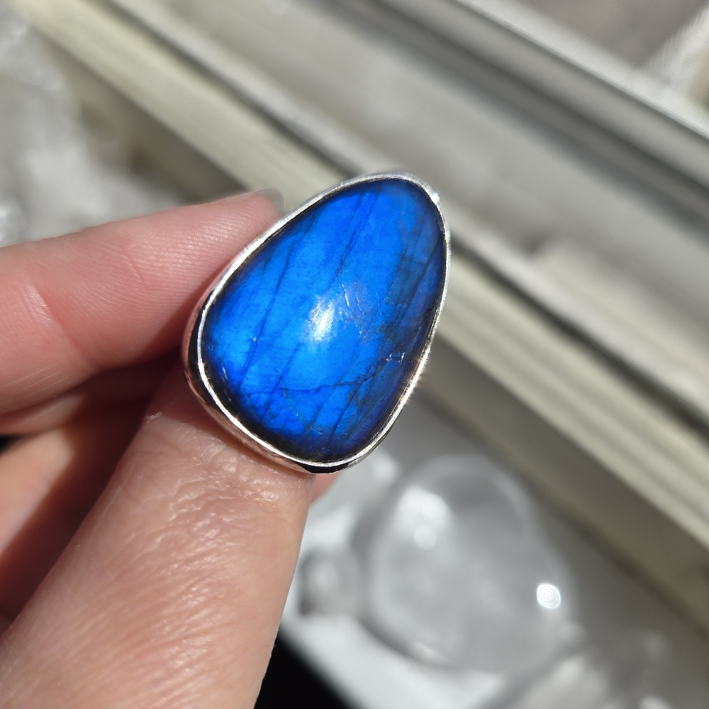 Blue Labradorite Ring - image 4